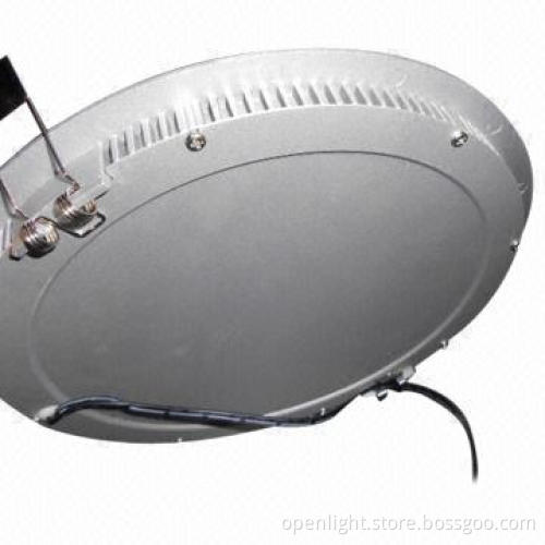 Warm White LED Round Panel Light, 12W, 85-265V AC, High-lumen Indoor Lamp, CE/UL/TUV Mark, 3014 SMD